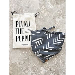 Foggy Dog Modern Mud Cloth Black Dog Bandana